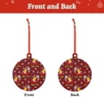 thumbnail image 2 of KLL Vintage Santa Skiing Red Plaid Pattern Acrylic Christmas Ornaments,1 PCS Xmas Tree Decor with Ribbon 3" Christmas Décor Christmas Pendant for Hanging on Tree & Party Favors-Round Shape, 2 of 7
