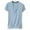 Light Blue, variant on Womens T Shirts Loose Fit Women Fashionable V Neck Short Sleeve T Shirt Beige L