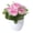 Pink, variant on CSSJKYJ Small Fake Plant Mini Rose Potted Plants with With Flower pot for Home Indoor Outdoor Small Decorations,White
