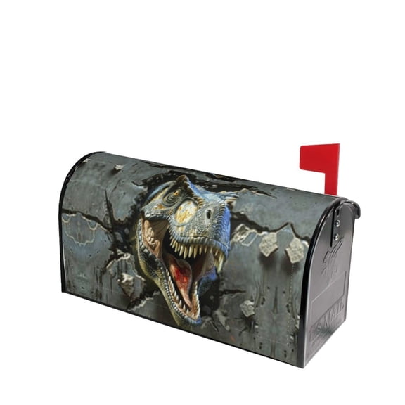 PHELIKA Cool Dinosaur 01 Magnetic Mailbox Covers Standard Size 21"H x 18"W