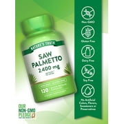 Saw Palmetto Extract | 2400 mg | 120 Capsules | Gluten Free | by Natures Truth