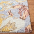 thumbnail image 3 of SAFAVIEH Metro ARABESQUE Floral Area Rug, Grey/Yellow, 8' x 10', 3 of 8