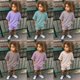thumbnail image 2 of Chándal de 2 piezas para niños, conjuntos de ropa deportiva para bebés, conjuntos de ropa, camiseta, pantalones cortos, conjunto de verano para niñas pequeñas, 2 of 4