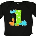 thumbnail image 4 of Inktastic Dinosaur First Birthday Party Boys or Girls Long Sleeve Baby Bodysuit, 4 of 5