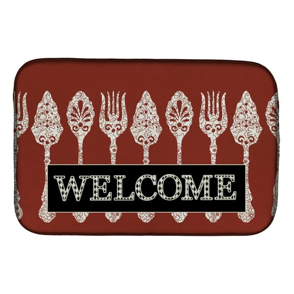 Serving Spoons Welcome Dish Drying Mat