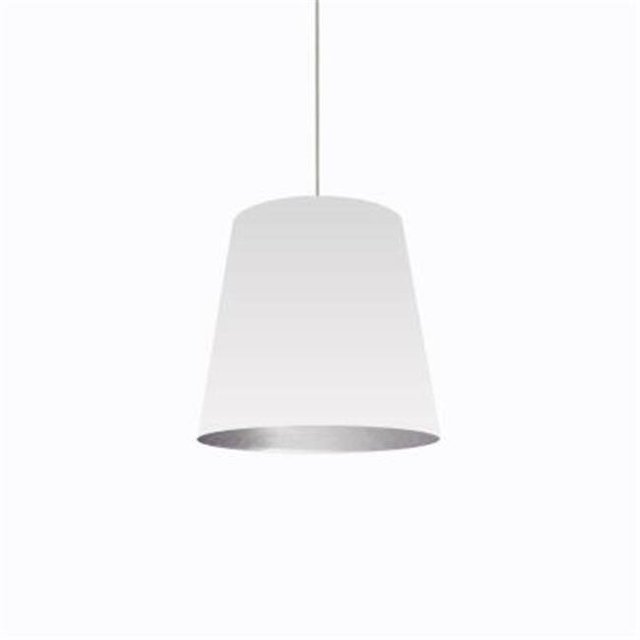 Radionic Hi Tech PEN_OD-L-691_RHT 26 in. Odum 1 Light White on Silver Pendant