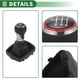 thumbnail image 5 of Perilla de Cambio Única con Cubierta de 6 Velocidades para Audi A3 en Cuero Sintético Perforado Cromado Rojo y Negro, 5 of 6