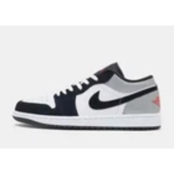 Nike Jordan Air 1 Low Men's Classic Shoes in White/Black/Grey