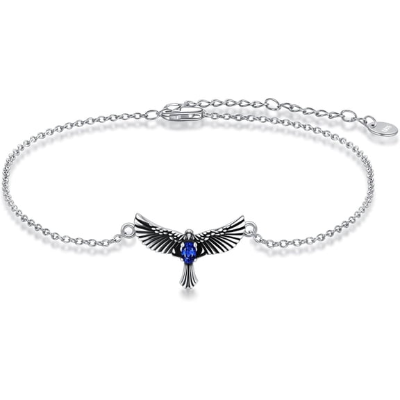 DVEATR Eagle Bracelet for Women 925 Sterling Silver Hawk Link Bracelet