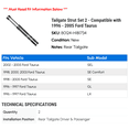 thumbnail image 2 of Tailgate Strut Set 2 - Compatible with 1996 - 2005 Ford Taurus - Autopart Premium, 2 of 2