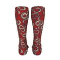 thumbnail image 6 of Kdxio Snake Funny Silky Novelty Funky Long Knee High Socks Soft 3D Print Cosplay Crazy Stockings for Men Women, 6 of 8