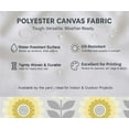 thumbnail image 5 of Soimoi Floral Pattern Outdoor Fabric by 5 Yard, 56" Wide Water-Resistant Upholstery Material for Chairs, Cushions & DIY Projects, Ochre, 5 of 7