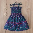 thumbnail image 2 of Dresses For Girls Casual Sleeveless Straps Cute Floral Princess Sun Summer Clothes Outfits 12 Months 5 Years Toddler Girls ,Size 2 Years-3 Years, 2 of 4