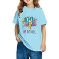thumbnail image 4 of Xihbxyly Camiseta para Niño Pequeño, Bonito Diseño de 100 Días de Colegio, Tejido Suave y Transpirable, Cuello Redondo Moderno, Ideal para Conjuntos de Verano, Citas de Juego y Eventos Escolares, Dis, 4 of 6
