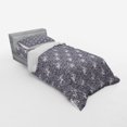 thumbnail image 3 of Ambesonne Floral Bedding Set 4 Pcs, Bindweed Flower Bells Design, Queen, Petrol Blue Mauve, 3 of 3