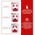 thumbnail image 5 of Coca-Cola Soccer Ball Mini Fridge, 5 Can Beverage Cooler White Red Black, 5 of 11