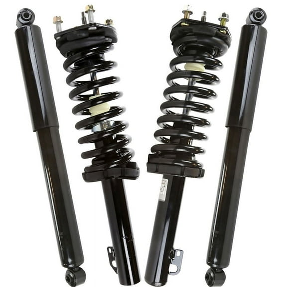 AutoShack Front Complete Strut & Coil Spring Rear Shock Absorbers | Replacement for 2005-2010 Jeep Grand Cherokee 2006-2010 Jeep Commander | 4-PC
