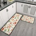 thumbnail image 2 of Pioneer Flower Floral Print Pattern Kitchen Rugs Sets Of 2,Anti Fatigue Kitchen Mat Rugs Non Slip Washable,Decorative Kitchen Floor Mats for Kitchen,Sink,Laundry,17"X30"+17"X47", 2 of 7