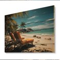 thumbnail image 2 of Designart "Dreaming of the Tropical Beach II" Nautical & Beach Print on Natural Pine Wood, 2 of 5