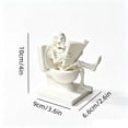 thumbnail image 4 of Ghost Skeleton Reading on Toilet Figurine, Funny Printed Desk Ornament, Spooky Bathroom Counter Statue for Shelf, Nightstand, Office Desk, Halloween Home Decor, 4 of 7