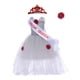 thumbnail image 5 of Vestido de malla con tocado para disfraz de princesa para niña para actuación en el escenario Gris, 5 of 8