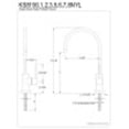 thumbnail image 2 of Kingston Brass KS8190NYL New York Single-Handle Cold Water Filtration Faucet, Matte Black, 2 of 2