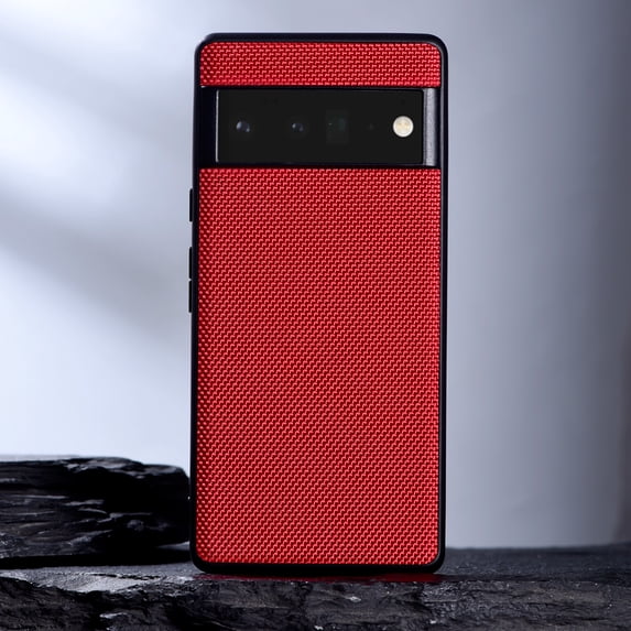 SaniMore for Google Pixel 7 6.4" 2022 Anti-Fingerprint Case, PC Back & TPU Bumpers Anti-Scratch Heavy Duty Full Body Protective Case for Google Pixel 7 Women Men, Red