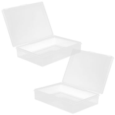 HOMEMAXS Portable Transparent Card Storage Box for Searching and Organization with Compact Size