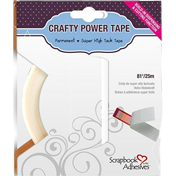 Scrapbook Adhesives Crafty Power Double Sided Tape With Dispenser Translucent 1 4 Inch 81 Feet Walmart Com Walmart Com Scrapbook Adhesives Crafty Power Double Sided Tape With Dispenser Translucent 1 4 Inch 81 Feet Walmart Com Walmart Com