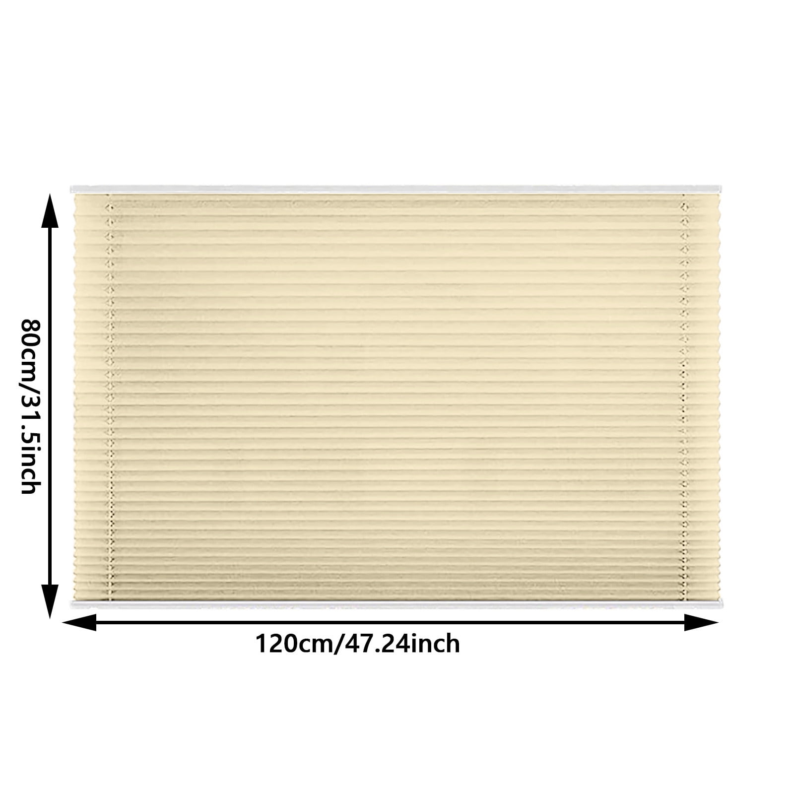 Cordless Cellular Shades - No Tools No Drill Honeycomb Blinds for Windows, Blackout Thermal Insulated Easy Install Pleated Window Shades for Privacy Energy Efficiency(47.24*31.5Inch)