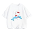 thumbnail image 2 of Camiseta de verano de Hello Kitty, camiseta de camionero para niños, camiseta de anime Kawaii, ropa informal de dibujos animados, camiseta, ropa para niños, camisetas para niñas y niños, 2 of 5
