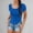 Blue, variant on KDFJPTH T Shirts for Women Loose Fit Short Sleeve Scoop Neck Ribbed Slim Fit Basic Tshirts Tops