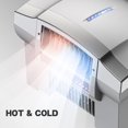 thumbnail image 4 of BEZADI 1800W Automatic Hand Dryer Hot Cold Airflow Hand Dryers Commercial High-Speed for Bathroom Wall Mounted,Silver, 4 of 10