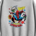 thumbnail image 2 of Marvel - Spider-Man Stickers - Women's Oversized Fleece Crew Sweatshirt, 2 of 4