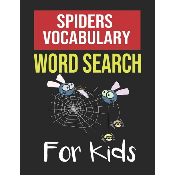 spider vocabulary word search for kids sight words word search puzzles for kids with high frequency words activity book for pre k kindergarten 1st 2nd 3rd grade and nouns paperback large print walmart com
