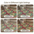thumbnail image 7 of ODIKA Sport Design With Bold Pennant Border Accents Baseball Field Diamond Playful Stain Resistant Low Profile for Dorm Room, Small Living Apartment, 7 of 7