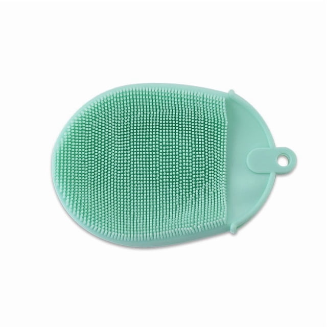 Silicone Palm Cleaning Brush Glove for Fruit and Vegetable Washing, Heat Resistant to 230°C, Hanging Loop, Dishwasher Safe, Nonstick Safe