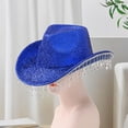 thumbnail image 1 of Hombro de vaquero occidental con el gorro de de diamante de imitación brillante para conciertos, 1 of 8