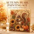 thumbnail image 4 of Autumn Pearl Painting Kit, 7.8" 5D Pearl Diamond Art Kits for Adults (Pumpkin) | Beginner - Friendly Crafting, Relaxing Diy Craft To Create Sparkling Fall, Beautiful Seasonal Home Décor, 4 of 10