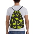 thumbnail image 2 of Kdxio Cute Cartoon Dinosaurs Print Drawstring Backpack Bag,Waterproof Draw String Back Sack, Gym Drawstring Bags Swim Bag For Unisex, 2 of 9