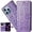 Purple, variant on for iPhone 13 Pro Max (6.7 Inch) Cartoon Cute Wallet Case,Cat Dog Style Flip Phone Cover with ID Card Holder PU Leather Cases for iPhone 13 Pro Max MG Grey