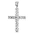 thumbnail image 1 of 18K White Gold Latin Cross Pendant - 45 mm, 1 of 2