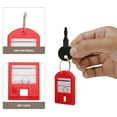 thumbnail image 3 of PAMINGONO 50Ud Etiquetas De Llaves Rojas Con Anillo Dividido Duradero Para Uso En Y Gimnasios, 3 of 5