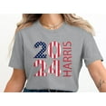 thumbnail image 2 of Election Inspired Patriotic 2024 Harris Campaign T-Shirt (L, White), 2 of 5