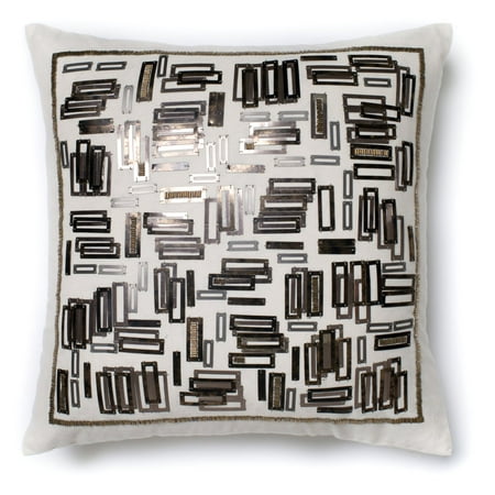 Loloi P0196 Decorative Pillow More than just a living room or bedroom accent  this Loloi P0196 Decorative Pillow conveys serious style with its edgy metal embellishments. It s made of quality cotton and offered in your choice of available fill options. Loloi Rugs With a forward-thinking design philosophy  innovative textures  and fresh colors  Loloi Rugs sets the standards for the newest industry trends. Founded in 2004 by Amir Loloi  Loloi Rugs has established itself as an industry pioneer and is committed to designing and hand-crafting the world s most original rugs. Since the company s founding  Loloi has brought its vision to an array of home accents  including pillows and throws. Loloi is proud to have earned the trust and respect of dealers and industry leaders worldwide  winning more awards in the last decade than any other rug company.