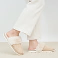 thumbnail image 6 of Ecetana Women's Comfy Faux Fur Slippers Memory Foam Slip-on House Shoes, 6 of 6