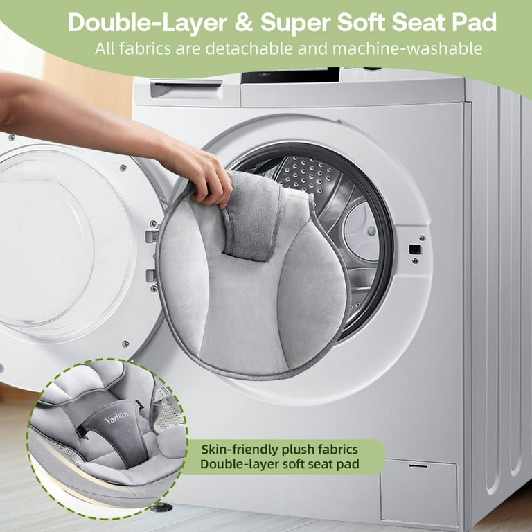 Baby Swing for Infants, Bluetooth Swing Electirc Baby Rocker Bouncer, Intelligent Auto Swing with 5 Speed, Gray