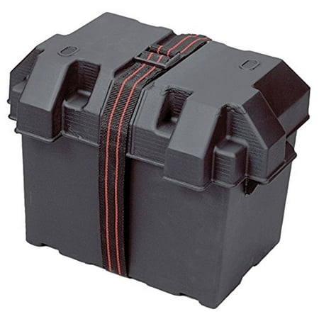 Boat Battery Box Marine Boat RV Camper Trailer Plastic Battery Box Tray Holder / Strap / Grp 27 By Powerhouse Engine Components Ship from US ()