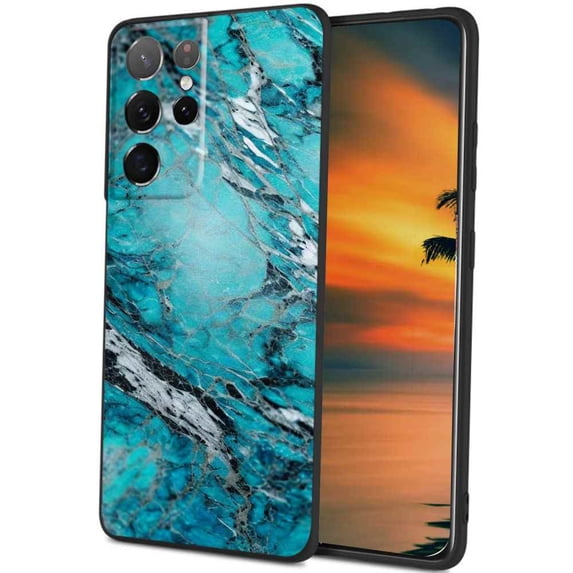 Compatible with Samsung Galaxy S22 Ultra Phone Case, Marble-Custom63 Case Men Women, Flexible Silicone Shockproof Case for Samsung Galaxy S22 Ultra
