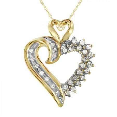 Foreli 0.3CTW Diamond 10k Yellow Gold Necklace